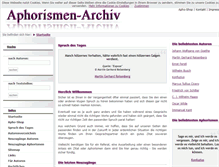 Tablet Screenshot of aphorismen-archiv.de